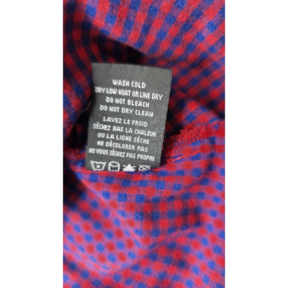 Kuhl Shirt Womens Large Red Blue Plaid Button Down Long Sleeve Cotton Outdoor - Picture 7 of 10